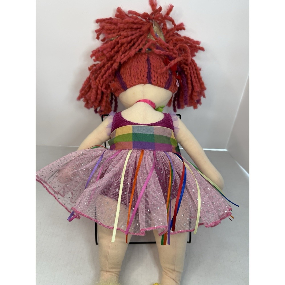 Madame Alexander Fancy Nancy Cloth Plush Doll 18" Ballerina Crown Yarn Hair 2008 - Picture 6 of 11